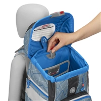 Školská aktovka/ruksak 2IN1 PLUS pre prváčikov – 6-dielny set, Step by Step Policajné auto