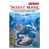 Doplnkov set obrzkov MAGIC MAGS Nebezpen ralok k aktovkm GRADE, SPACE, CLOUD, 2v1 a KID