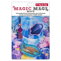 Doplnkov set meniacich sa obrzkov MAGIC MAGS Korytnaka k aktovkm GRADE, SPACE, CLOUD, 2v1 a KID