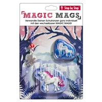 Doplnkový set obrázkov MAGIC MAGS Ice Unicorn Nuala k aktovkám GRADE, SPACE, CLOUD, 2v1 a KID