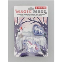 Doplnkový set obrázkov MAGIC MAGS Ice Unicorn Nuala k aktovkám GRADE, SPACE, CLOUD, 2v1 a KID