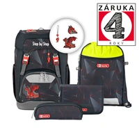 kolský ruksak pre prváikov - 5dielny set, Step by Step GRADE Drak Drako, AGR