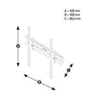 Thomson WAB156 nástenný držiak TV, 400x400, naklápací, 1*