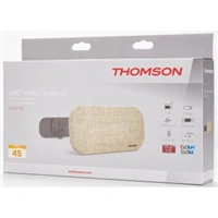 Thomson ANT1539 aktívna izbová TV anténa, textilný povrch, béžová (rozbalený)