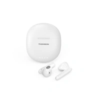 Thomson Bluetooth slúchadlá WEAR77032, kôstky, nabíjacie puzdro, biele
