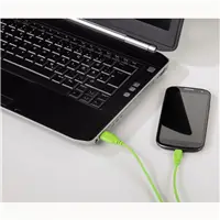Hama micro USB kábel Flexi-Slim, obojstranný konektor, 0,75 m, zelený