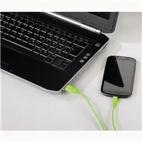 Hama micro USB kbel Flexi-Slim, obojstrann konektor, 0,75 m, zelen