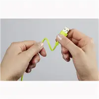 Hama micro USB kbel Flexi-Slim, obojstrann konektor, 0,75 m, zelen