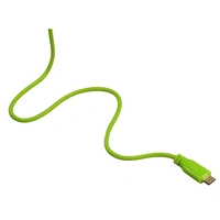 Hama micro USB kbel Flexi-Slim, obojstrann konektor, 0,75 m, zelen