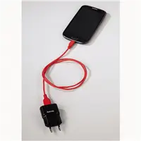 Hama micro USB kábel Flexi-Slim, obojstranný konektor, 0,75 m, červený