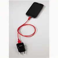 Hama micro USB kbel Flexi-Slim, obojstrann konektor, 0,75 m, erven