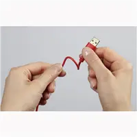 Hama micro USB kbel Flexi-Slim, obojstrann konektor, 0,75 m, erven