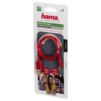 Hama micro USB kbel Flexi-Slim, obojstrann konektor, 0,75 m, erven