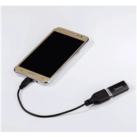 Hama micro USB OTG redukcia Flexi-Slim, obojstrann konektor, 15 cm, ierna