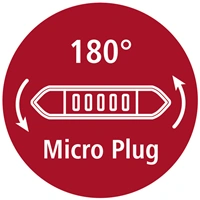 Hama micro USB OTG redukcia Flexi-Slim, obojstranný konektor, 15 cm, zelená