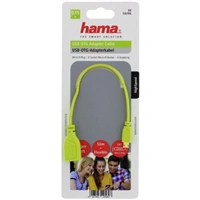 Hama micro USB OTG redukcia Flexi-Slim, obojstrann konektor, 15 cm, zelen
