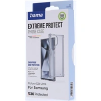Hama Extreme Protect, kryt pre Samsung Galaxy S24 Ultra, materiál D3O®, nezažltne, priehľadný