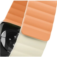 Hama Fantastic Feel, remienok pre Apple Watch 38/40/41 mm, magnetický, oranžový/béžový