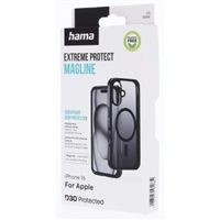 Hama Extreme Protect, kryt pre Apple iPhone 16, magnetický, D3O®, čierny