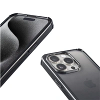 Hama Extreme Protect, kryt pre Apple iPhone 15 Pro, materiál D3O®, priehľadný čierny