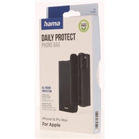 Hama Daily Protect, puzdro-knižka pre Apple iPhone 16 Pro Max, funkcia stojanu, čierne