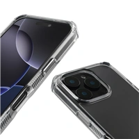 Hama Extreme Protect, kryt pre Apple iPhone 16 Pro Max, materiál D3O®, nezažltne, priehľadný