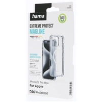 Hama Extreme Protect, kryt pre Apple iPhone 16 Pro Max, magnetický, D3O®, nezažltne, priehľadný