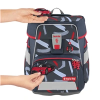 Školská aktovka Step by Step SPACE, Sports Car Mick - 5-dielny set, AGR certifikát