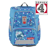 Školská aktovka Step by Step SPACE, Dolphin Finja - 5-dielny set, AGR certifikát