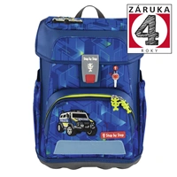 Školská aktovka Step by Step CLOUD, Police Truck Charly - 5-dielny set, AGR certifikát