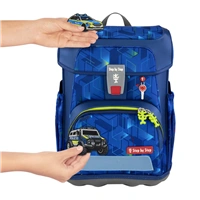 Školská aktovka Step by Step CLOUD, Police Truck Charly - 5-dielny set, AGR certifikát