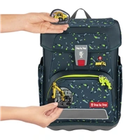 Školská aktovka Step by Step CLOUD, Bagger Rocco - 5-dielny set, AGR certifikát