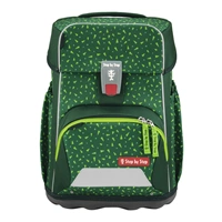 Školská aktovka Step by Step BASIS, Green Graphics - 4-dielny set, AGR certifikát