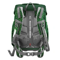 Školská aktovka Step by Step BASIS, Green Graphics - 4-dielny set, AGR certifikát