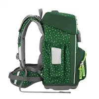 Školská aktovka Step by Step BASIS, Green Graphics - 4-dielny set, AGR certifikát