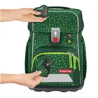 Školská aktovka Step by Step BASIS, Green Graphics - 4-dielny set, AGR certifikát