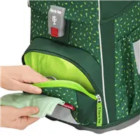 Školská aktovka Step by Step BASIS, Green Graphics - 4-dielny set, AGR certifikát