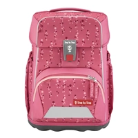 Školská aktovka Step by Step BASIS, Pink Bubbles - 4-dielny set, AGR certifikát