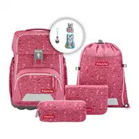 Školská aktovka Step by Step BASIS, Pink Bubbles - 4-dielny set, AGR certifikát