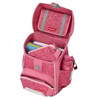 Školská aktovka Step by Step BASIS, Pink Bubbles - 4-dielny set, AGR certifikát