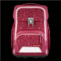 Školská aktovka Step by Step BASIS, Pink Bubbles - 4-dielny set, AGR certifikát