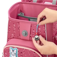 Školská aktovka Step by Step BASIS, Pink Bubbles - 4-dielny set, AGR certifikát