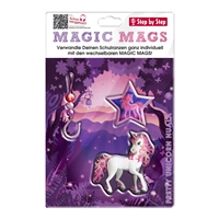 Doplnkový set obrázkov MAGIC MAGS, Pretty Unicorn Nuala, pre aktovky a ruksaky Step by Step