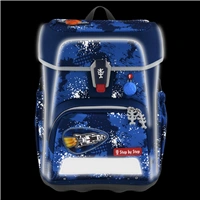 Školská aktovka Step by Step CLOUD REFLECT, Rocket Novo - 5-dielny set, AGR certifikát