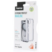 Hama Extreme Protect MagCase, kryt pre Apple iPhone 15, magnetický, D3O®, nezažltne, priehľadný