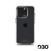 Hama Extreme Protect, kryt pre Apple iPhone 15 Pro, materiál D3O®, nezažltne, priehľadný