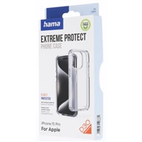 Hama Extreme Protect, kryt pre Apple iPhone 15 Pro, materiál D3O®, nezažltne, priehľadný