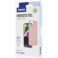 Hama Fantastic Feel, kryt pre Apple iPhone 14, hebký povrch, farba nude