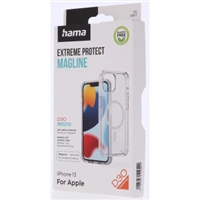 Hama Extreme Protect, kryt pre Apple iPhone 13, magnetický, D3O®, nezažltne, priehľadný