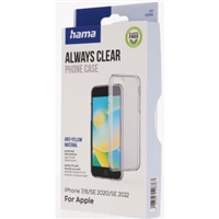 Hama Always Clear, kryt pre Apple iPhone 7/8/SE 2020/SE 2022, vždy priehľadný, nezažltne